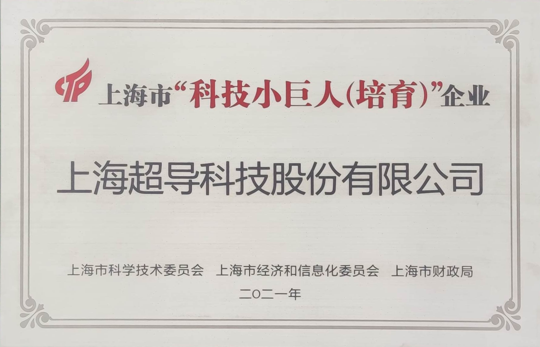 上海市"科技小巨人（培育）"企业 (上海市科技“小巨人”企业已立项)